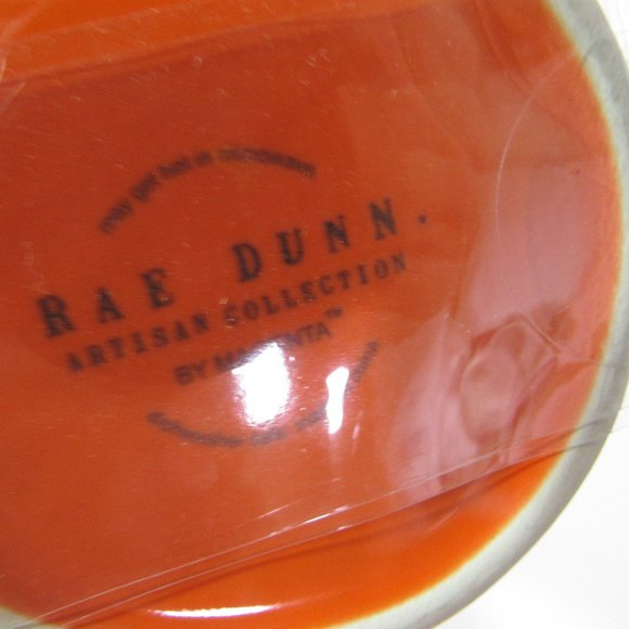 RAE DUNN HALLOWEEN PUMPKIN TRICK OR TREAT MUG + TOP - Picture 5 of 13